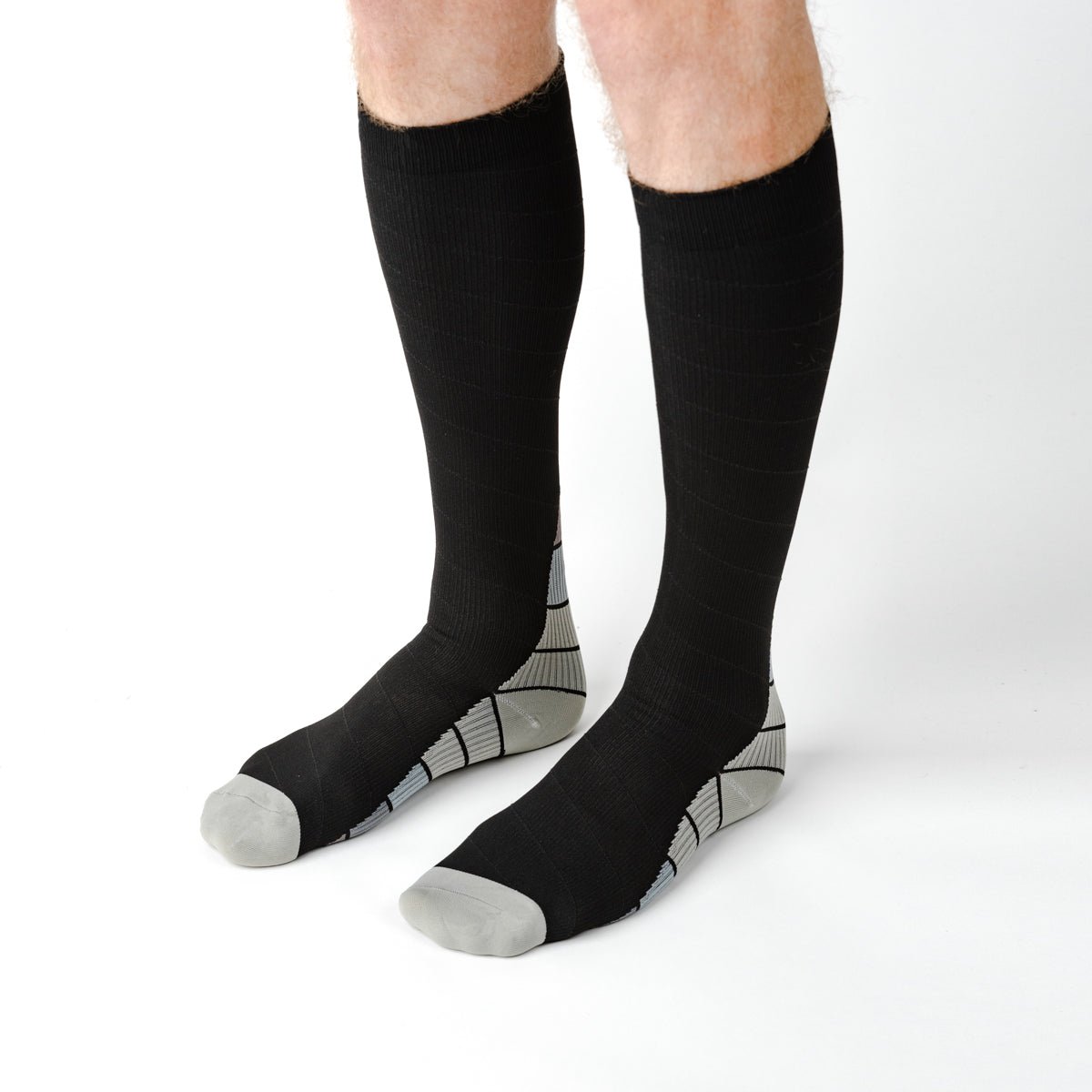 Retro Grey Compression Socks - TheraWear