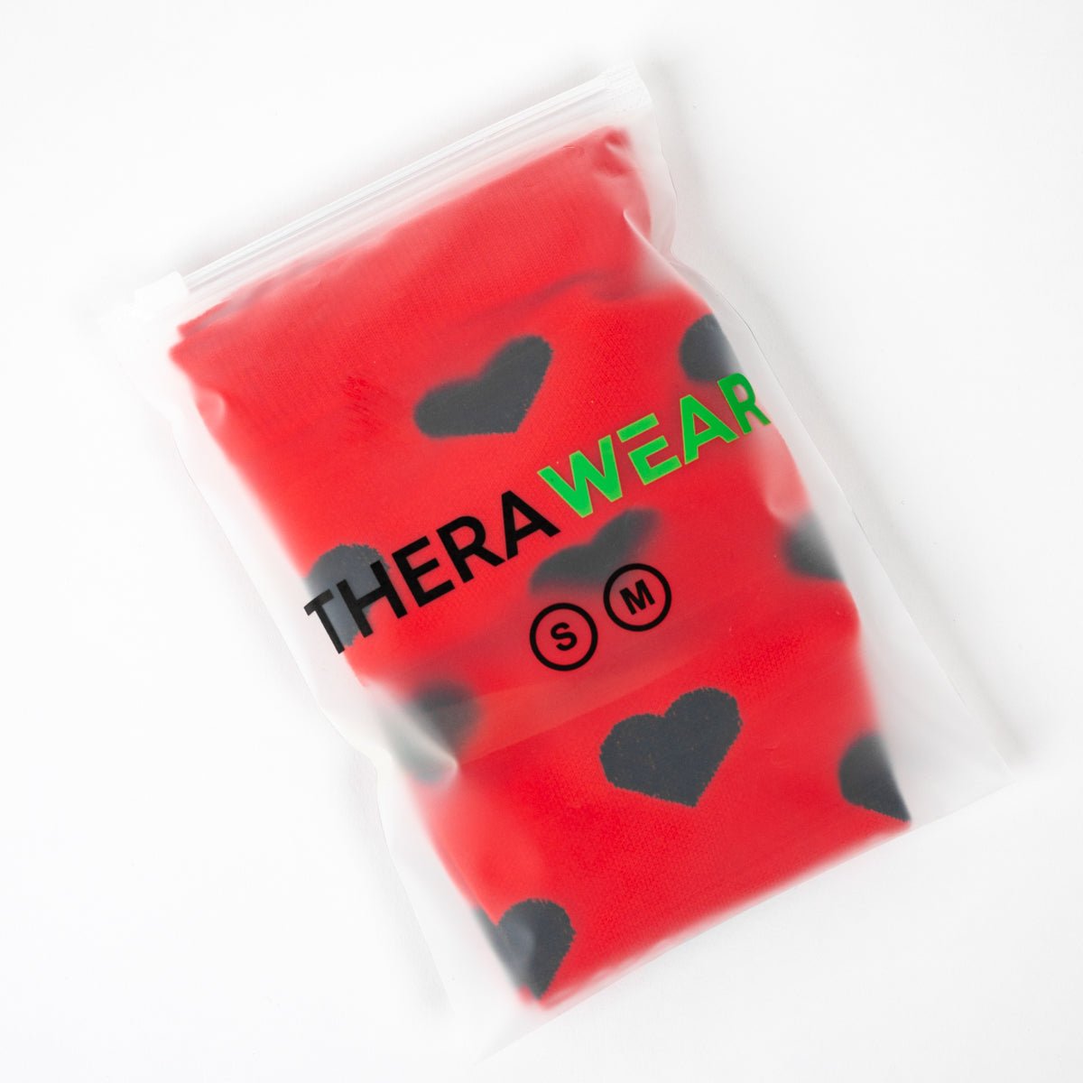 Ruby Red Hearts Compression Socks - TheraWear