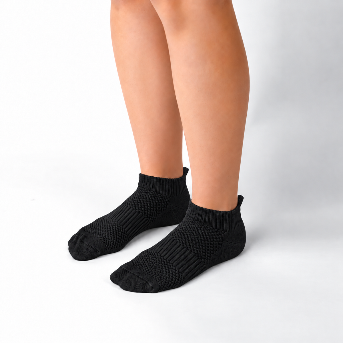 Bamboo Ankle Compression Socks - Black
