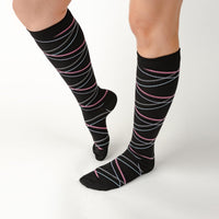 Abstract Pink Compression Socks