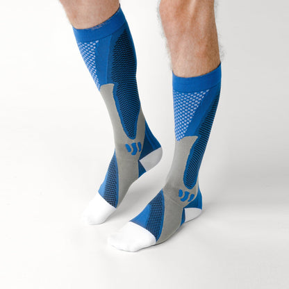 Active Blue Compression Socks - TheraWear