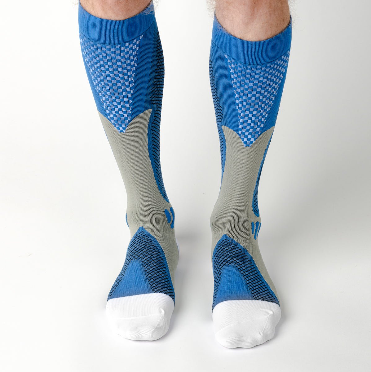 Active Blue Compression Socks - TheraWear