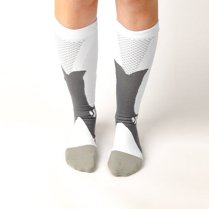 Active White Compression Socks - TheraWear