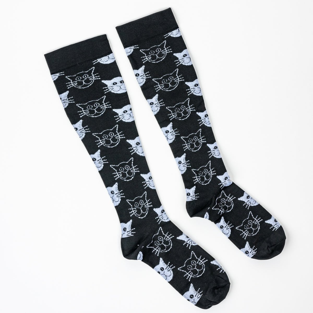 Black n White Cats Compression Socks - TheraWear