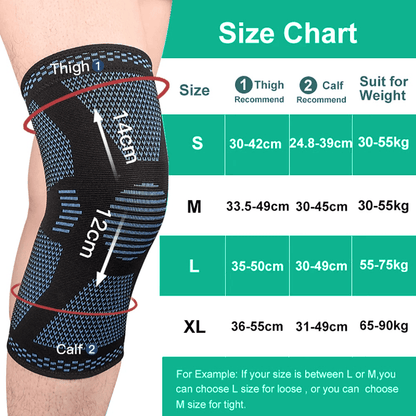 Blue Knee Compression Brace | TheraKnee - TheraWear
