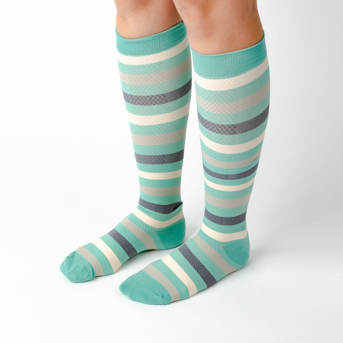 Blue Striped Compression Socks - TheraWear