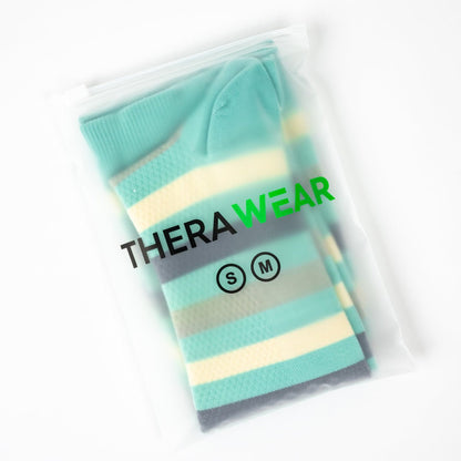 Blue Striped Compression Socks - TheraWear