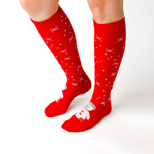 Frosty Snowman Compression Socks - TheraWear