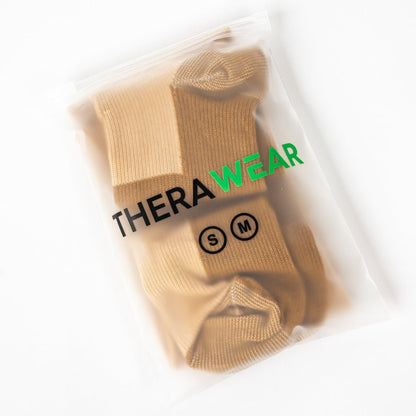 Natural Beige Copper Infused Compression Socks - TheraWear