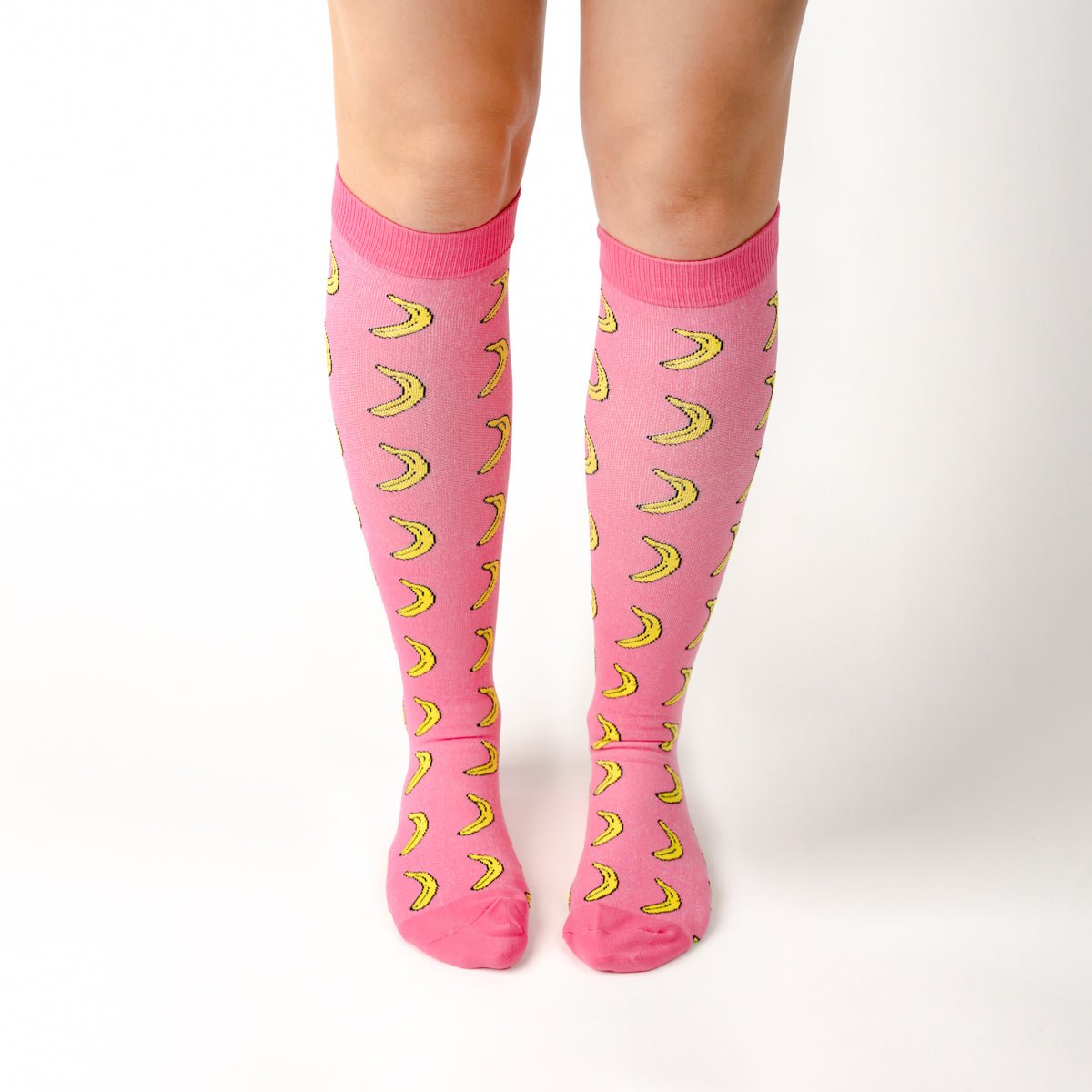 Pink Banana Compression Socks - TheraWear