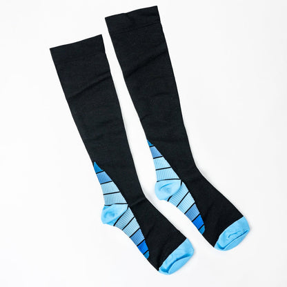 Retro Blue Compression Socks - TheraWear