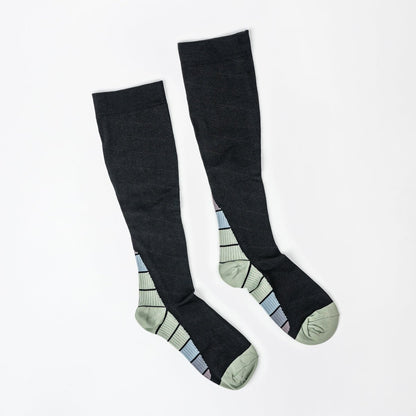 Retro Grey Compression Socks - TheraWear