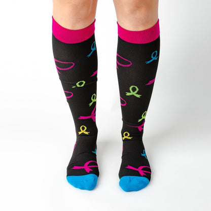 Ribbons Compression Socks - TheraWear