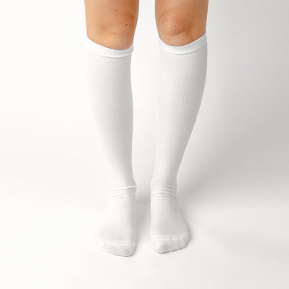 White Compression Socks - TheraWear